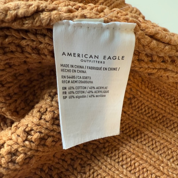 American Eagle Knit Sweater Light Brown Size M - Picture 8 of 14